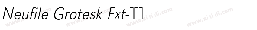 Neufile Grotesk Ext字体转换
